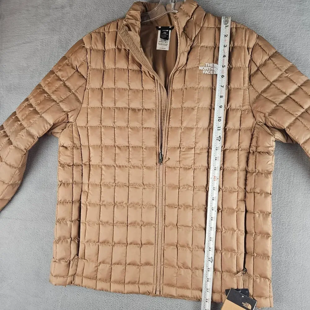 The North Face Thermo Insulated Jacket Latte Size Men's Large Outdoor Hiking
